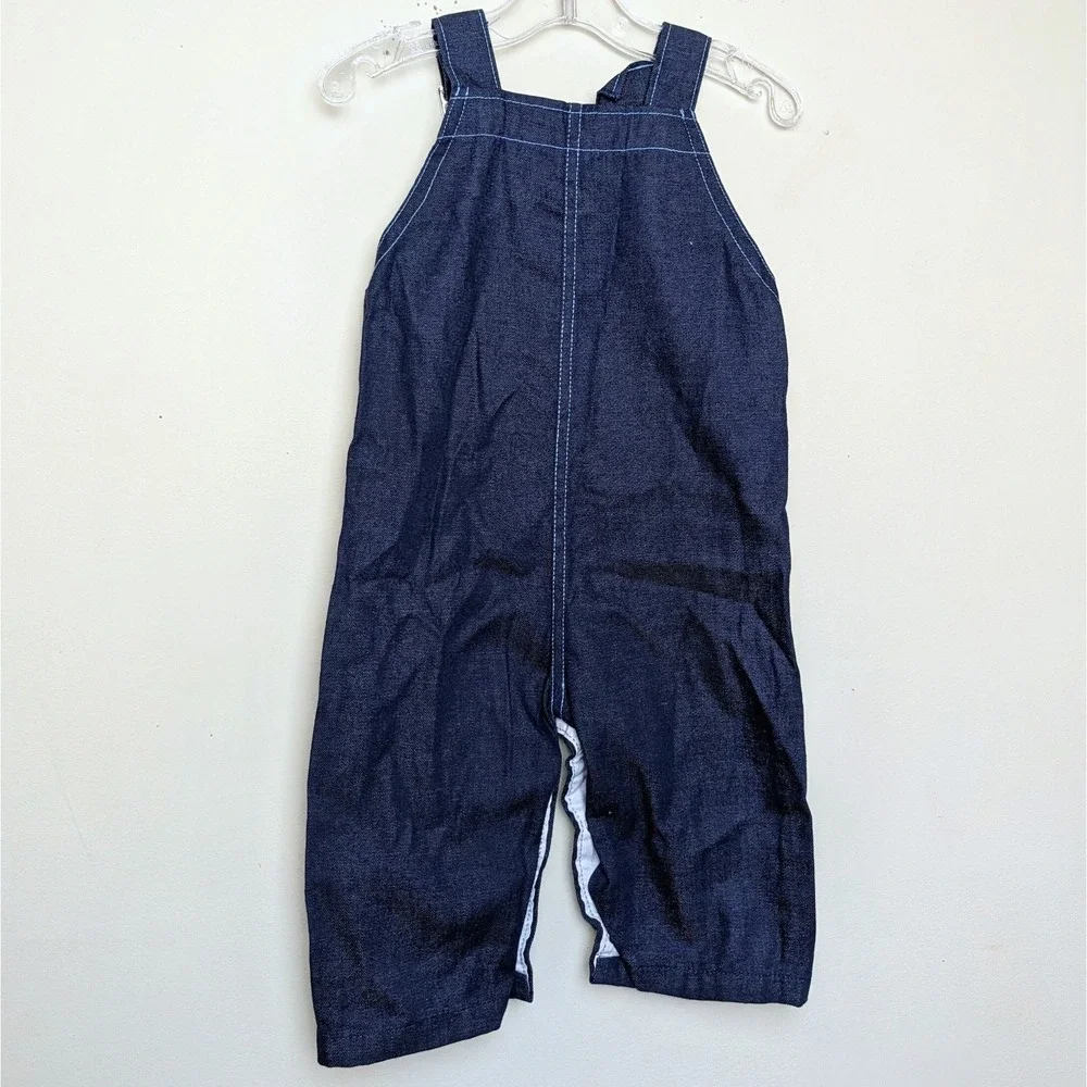 Vintage Healthtex 80s Denim Blue Bib Overalls Infant‎ Baby Size 18 Months